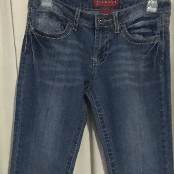 Red Rivet Jeans Size 5 Junior - Picture 7 of 7